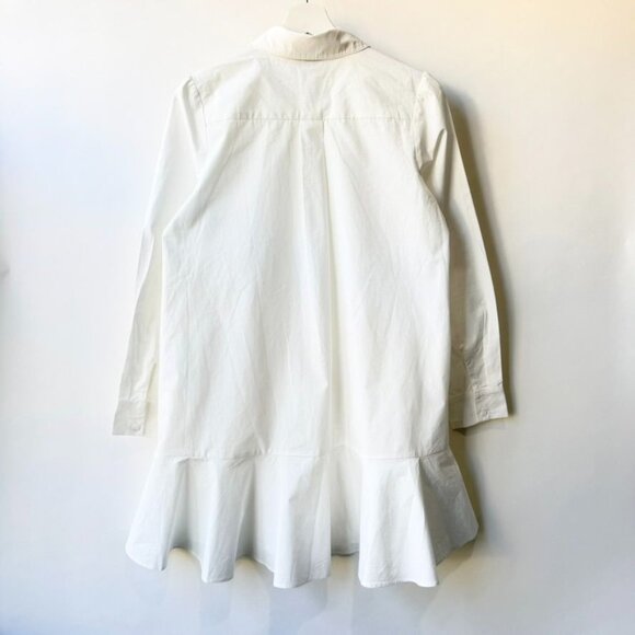 Tuckernuck White Cotton Poplin Callahan Shirt Dress Size S 050 - Picture 3 of 9